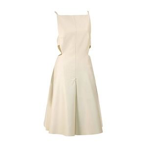 Solace London Women's Cream Audrey Hepurn Silk Dress - Used - Size US 6 / UK 10